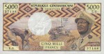 Central African Republic, 5,000 Franc, P-0003b