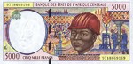 Central African States, 5,000 Franc, P-0404Lb