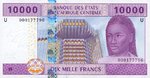 Central African States, 10,000 Franc, P-0210U