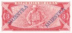 Cuba, 3 Peso, CS-0018