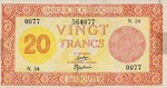 French Somaliland, 20 Franc, P-0015