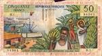 French Antilles, 50 Franc, P-0009a