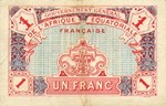 French Equatorial Africa, 1 Franc, P-0002a