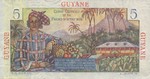 French Guiana, 5 Franc, P-0019a