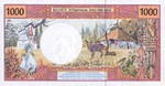 French Pacific Territories, 1,000 Franc, P-0002a