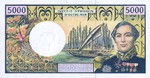 French Pacific Territories, 5,000 Franc, P-0003a