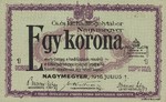 Hungary, 1 Korona, 