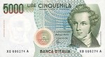 Italy, 5,000 Lira, P-0111cr