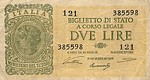 Italy, 2 Lira, P-0030a