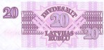Latvia, 20 Ruble, P-0039