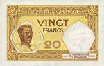 Madagascar, 20 Franc, P-0037 Sign.3