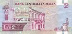 Malta, 2 Lira, P-0045b
