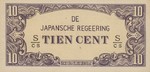 Netherlands Indies, 10 Cent, P-0121c