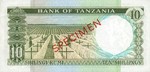 Tanzania, 10 Shilling, P-0002s