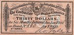 Confederate States of America, 30 Dollar, 