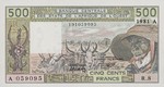 West African States, 500 Franc, P-0106Ac