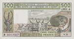 West African States, 500 Franc, P-0206Bc