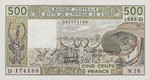 West African States, 500 Franc, P-0405Df