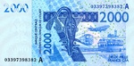 West African States, 2,000 Franc, P-0116Aa