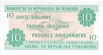 Burundi, 10 Franc, P-0033a v1