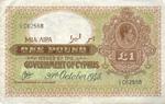 Cyprus, 1 Pound, P-0024