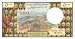 Djibouti, 5,000 Franc, P-0038a