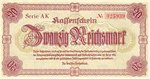 Germany, 20 Reichsmark, P-0187 AK