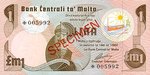 Malta, 1 Lira, CS-0001