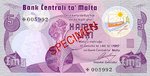 Malta, 5 Lira, CS-0001