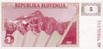 Slovenia, 5 Tolarjev, P-0003a