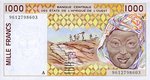 West African States, 1,000 Franc, P-0111Af