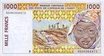 West African States, 1,000 Franc, P-0211Bg