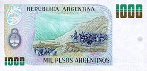 Argentina, 1,000 Peso Argentino, P317b