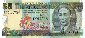 Barbados, 5 Dollar, P55