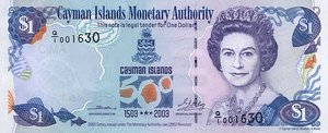 Cayman Islands, 1 Dollar, P30a