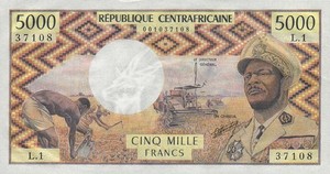 Central African Republic, 5,000 Franc, P3b