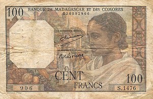 Comoros, 100 Franc, P3a