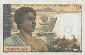 Comoros, 100 Franc, P3b
