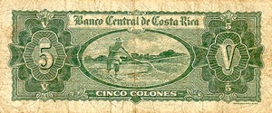 Costa Rica, 5 Colon, P227
