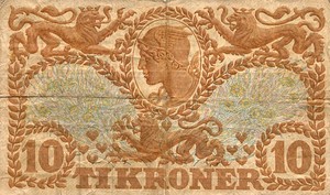 Denmark, 10 Krona, P21aa