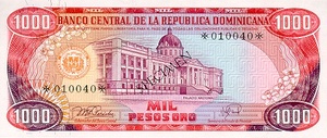 Dominican Republic, 1,000 Peso Oro, CS4