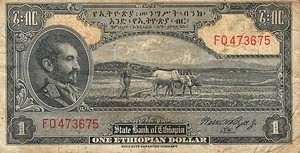Ethiopia, 1 Dollar, P12c