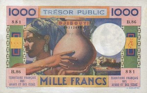 French Afars and Issas, 1,000 Franc, P32