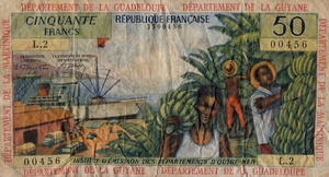 French Antilles, 50 Franc, P9b