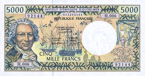 French Pacific Territories, 5,000 Franc, P3a