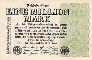 Germany, 1,000,000 Mark, P102b