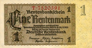 Germany, 1 Rentenmark, P173a