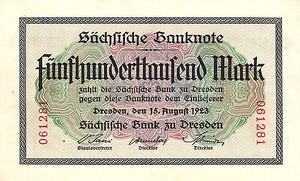 German States, 500,000 Mark, S961
