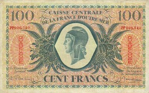 Guadeloupe, 100 Franc, P29a
