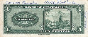 Guatemala, 1 Quetzal, P43 v3, P43c